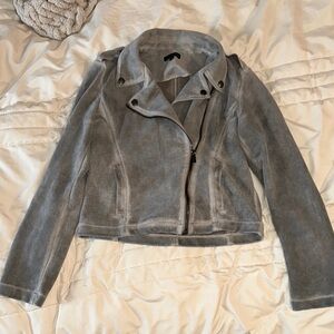 Stylish Gray Women's Jacket Medium